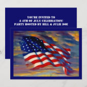 BEAUTIEF WAAIEN VLAGPARTIJ INVITE ~ EZ2 CUSTOMIZE KAART (Voorkant / Achterkant)