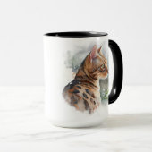 BEAUTIEF WATERVERF BENGAL CAT-VLAK MOK (Voorkant rechts)