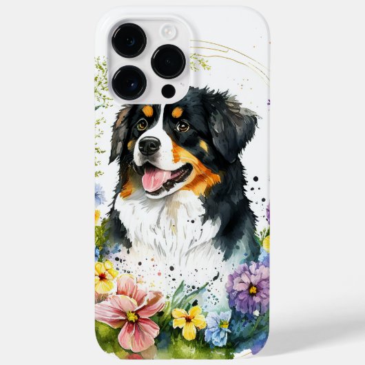 BEAUTIEF WATERVERF BERNESE MOUNTAIN DOG Case-Mate iPhone CASE (Achterkant)