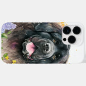 BEAUTIEF WATERVERF BLACK NEWFOUNDLAND DOG Case-Mate iPhone CASE (Achterkant (horizontaal))