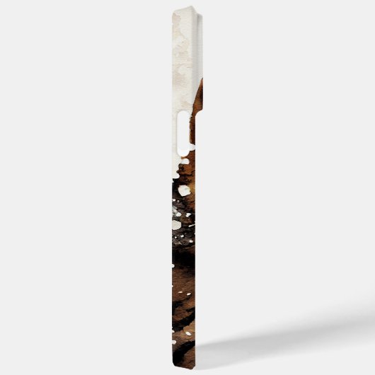 BEAUTIEF WATERVERF BROWN SPOTTED BENGST CAT Case-Mate iPhone CASE (Achterkant / Rechts)