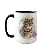 BEAUTIEF WATERVERF BROWN TABBY CAT