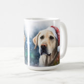 BEAUTIEF WATERVERF GEEL LABRADOR KOFFIEMOK (Voorkant rechts)