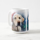 BEAUTIEF WATERVERF GEEL LABRADOR KOFFIEMOK (Voorkant links)