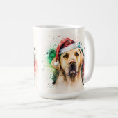 BEAUTIEF WATERVERF GEEL LABRADOR KOFFIEMOK (Voorkant rechts)