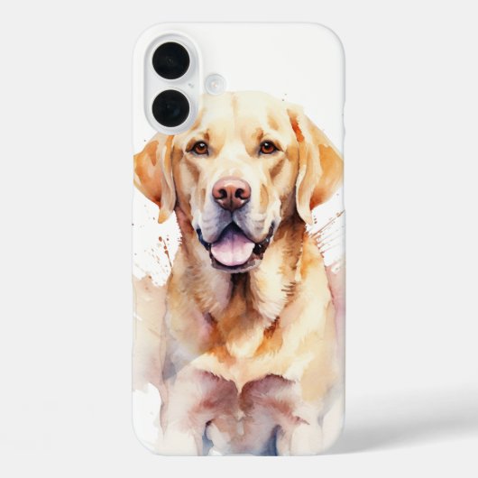 BEAUTIEF WATERVERF GEEL LABRADOR RETRIEVER DOG Case-Mate iPhone CASE (Achterkant)