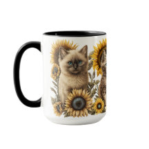 BEAUTIEF WATERVERF KITTENT MET ZONNEMERS