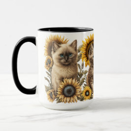 BEAUTIEF WATERVERF KITTENT MET ZONNEMERS MOK