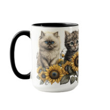 BEAUTIEF WATERVERF KITTENT MET ZONNEMERS