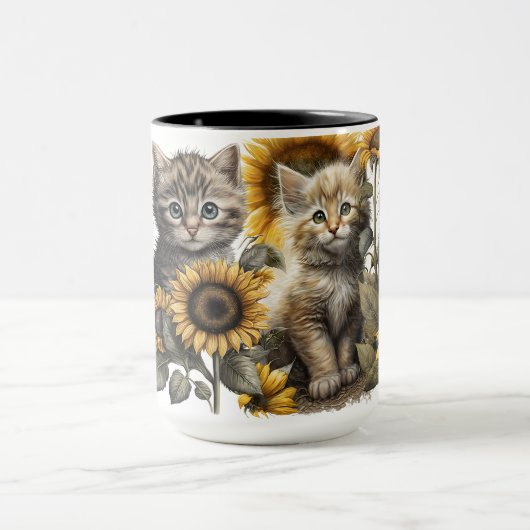 BEAUTIEF WATERVERF KITTENT MET ZONNEMERS MOK (Midden)