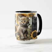 BEAUTIEF WATERVERF KITTENT MET ZONNEMERS MOK (Voorkant rechts)