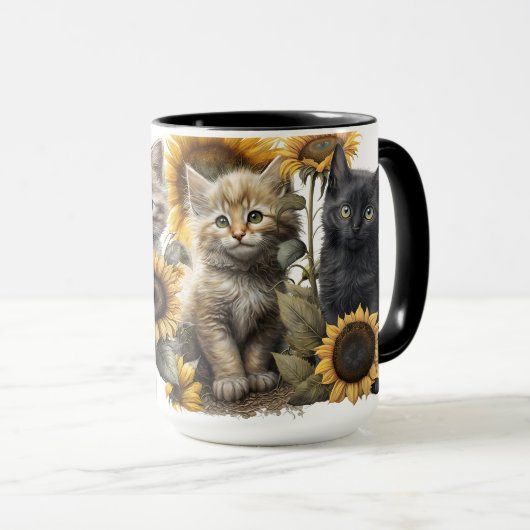 BEAUTIEF WATERVERF KITTENT MET ZONNEMERS MOK (Voorkant rechts)