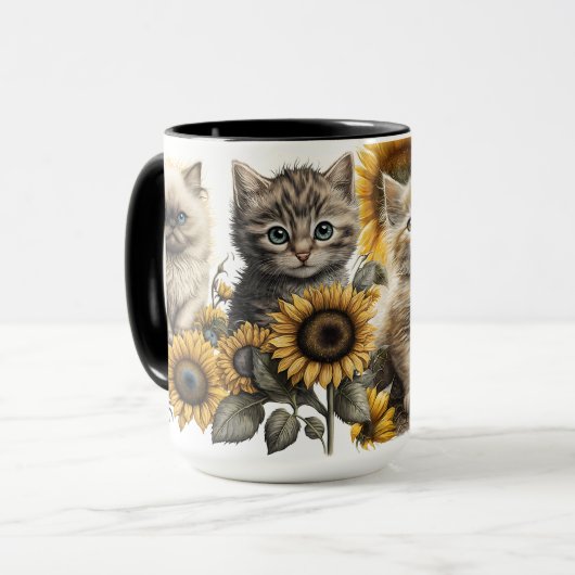 BEAUTIEF WATERVERF KITTENT MET ZONNEMERS MOK (Voorkant links)