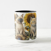 BEAUTIEF WATERVERF KITTENT MET ZONNEMERS MOK (Midden)