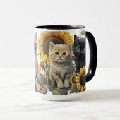 BEAUTIEF WATERVERF KITTENT MET ZONNEMERS MOK (Voorkant rechts)