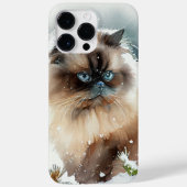 BEAUTIEF WATERVERF LANG HIMALAYAN CAT Case-Mate iPhone CASE (Achterkant)