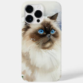 BEAUTIEF WATERVERF LANG HIMALAYAN CAT Case-Mate iPhone CASE (Achterkant)