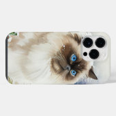 BEAUTIEF WATERVERF LANG HIMALAYAN CAT iPhone HOESJE (Achterkant horizontaal)