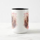 BEAUTIEF WATERVERF PAAR AFGHAANSE HOUND DOGS MOK (Midden)