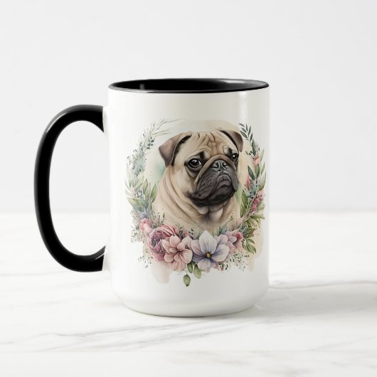 BEAUTIEF WATERVERF TAN PUG DOG FACE MOK (Links)
