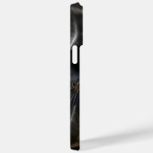 BEAUTIEF WATERVERF ZWARTE KAT MET GOLD VEIL Case-Mate iPhone CASE (Achterkant / Rechts)