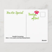 BEAUTIEVERKLARINGEN - Dank u Briefkaart (Achterkant)