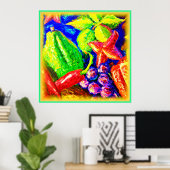 Beautifil en vruchtbare sterren. Bestel nu Poster (Thuiskantoor)