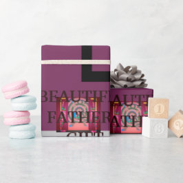 BEAUTIFL FATHER GIFT_LETTER _PUPLER_BLACK_GRAY_ CADEAUPAPIER