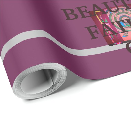 BEAUTIFL FATHER GIFT_LETTER _PUPLER_BLACK_GRAY_ CADEAUPAPIER (Rol Hoek)