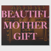 BEAUTIFL MOEDER GIFT_PINK_BLAKE_BROWN_HOUSE CADEAUPAPIER (Vlak)