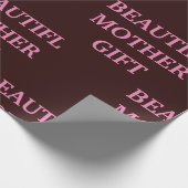 BEAUTIFL MOTHER GIFT_PINK_DEEP RED CADEAUPAPIER (Hoek)