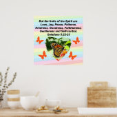 BEAUTIFUELE BUTTERFLY-VRUCHTEN VAN DE GEPIRIT POSTER (Keuken)