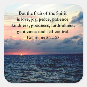 BEAUTIFUELE GALATIËNTEN VAN DE SPIRIT VIERKANTE STICKER