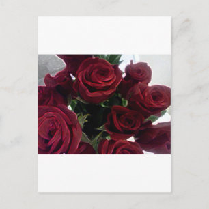BEAUTIFUELE RODE ROSES BRIEFKAART