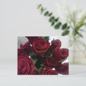 BEAUTIFUELE RODE ROSES BRIEFKAART (Staand voorkant)
