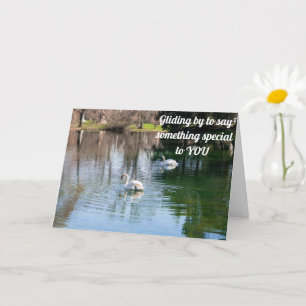 BEAUTIFUELE SWANEN VERZENDEN BEAUTIFUL **GROTE DAG KAART