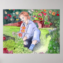 BEAUTIFUELE WATERKLEUR DIE DOOR HARRIET DAVIDSON W POSTER