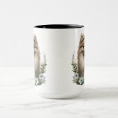 BEAUTIFUELE WATERVERF POMERANISCHE DOG MOK (Midden)