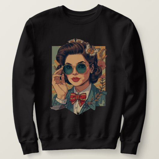 "Beautiful 19s Vintage Style Men's Sweatshirt  (Design voorkant)