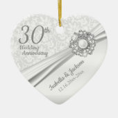 Beautiful 30th Pearl Jewel Anniversary 2 Keramisch Ornament (Voorkant)