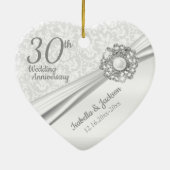 Beautiful 30th Pearl Jewel Anniversary 2 Keramisch Ornament (Achterkant)
