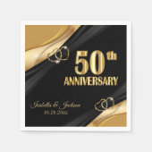 Beautiful 50th  Wedding Anniversary  Servet (Voorkant)