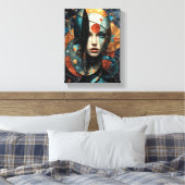 Beautiful abstract canvas afdruk (Insitu (Slaapkamer))