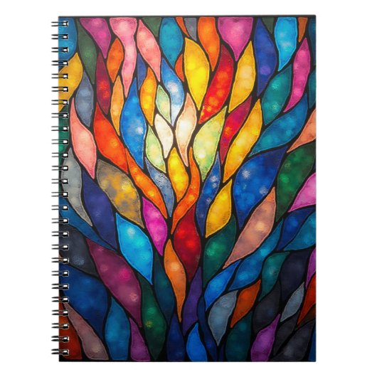 Beautiful abstract colorful notebook. notitieboek (Voorkant)