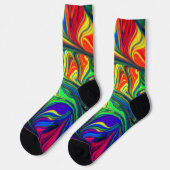 Beautiful Abstract Illustration Sock Sokken (Links)
