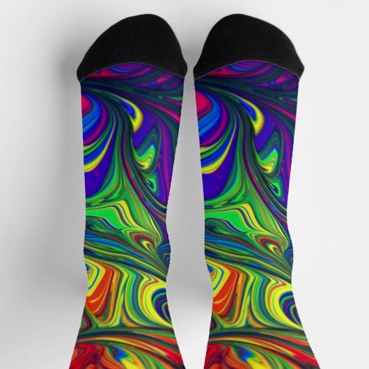 Beautiful Abstract Illustration Sock Sokken (Top)
