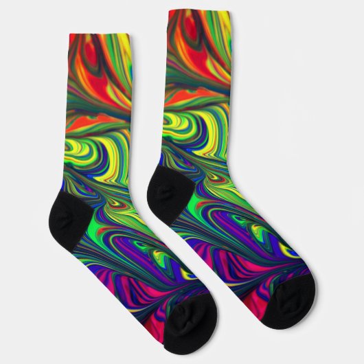Beautiful Abstract Illustration Sock Sokken (Rechts)
