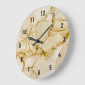 Beautiful Abstract Pastel Brown Beige Grote Klok (Hoek)