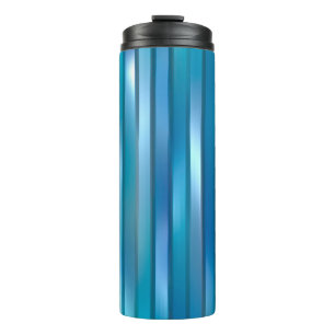 Beautiful abstract vertical blue background with l thermosbeker