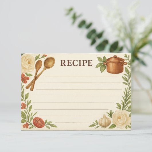 Beautiful Accents of Tuscany Recipe Card (Staand voorkant)